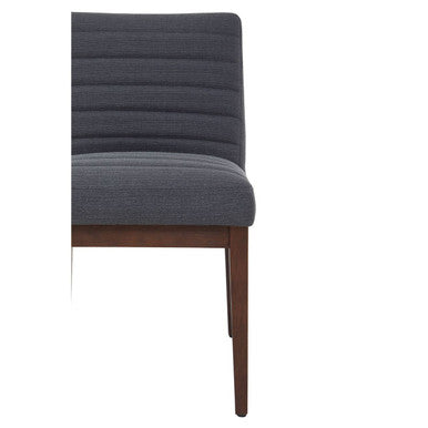 Charcoal Grey Dining Chair with Oak Legs | Brando