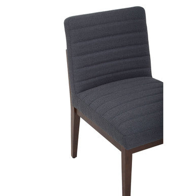 Charcoal Grey Dining Chair with Oak Legs | Brando