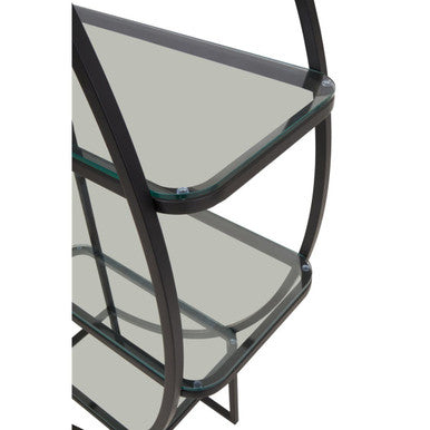 Right Half Moon Black Shelf Unit | Vogue