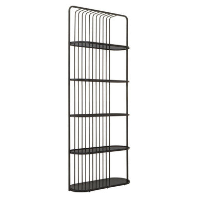 Five Tier Black Shelf Unit | Vogue