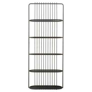 Five Tier Black Shelf Unit | Vogue