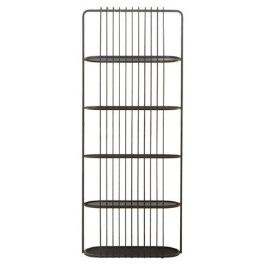 Five Tier Black Shelf Unit | Vogue