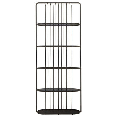 Five Tier Black Shelf Unit | Vogue