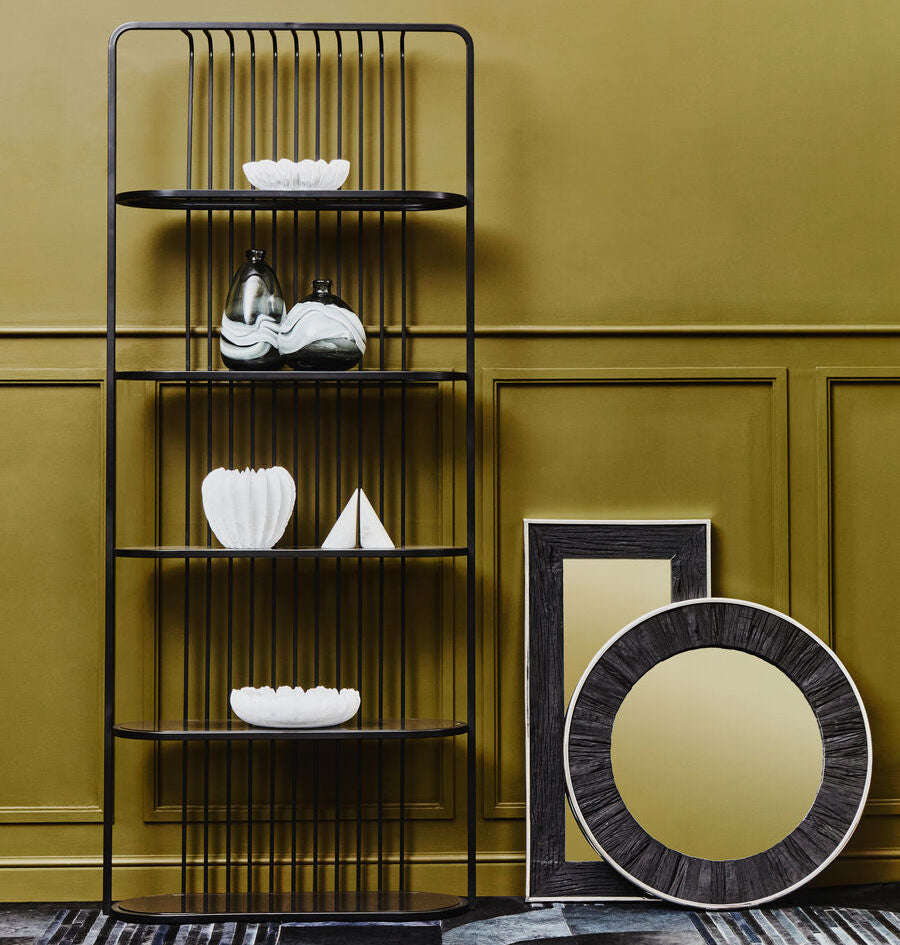Five Tier Black Shelf Unit | Vogue