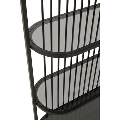 Five Tier Black Shelf Unit | Vogue