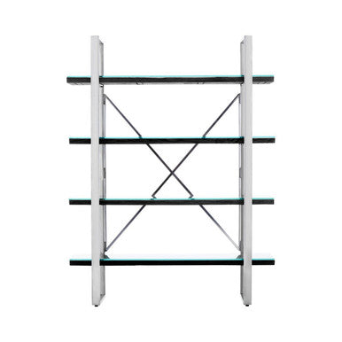 Black Wood Four Tier Shelf Unit | Kerala