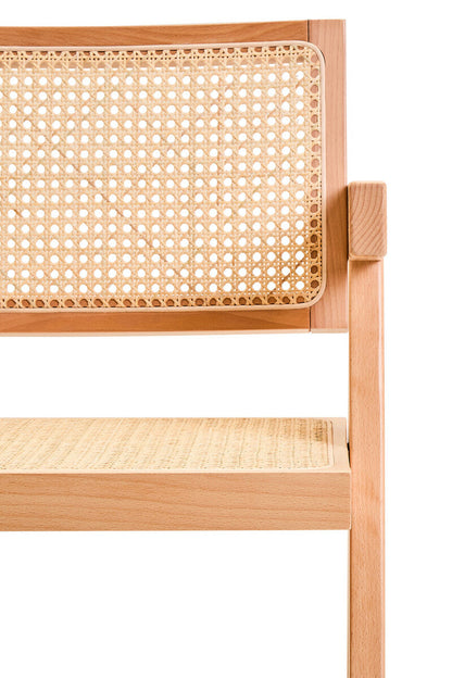 Natural Cane and Beech Wood Dining Chair | Cebu