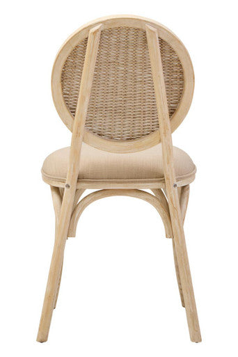 White Wash Elm Wood Dining Chair | Cebu