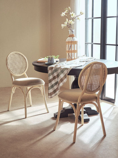 White Wash Elm Wood Dining Chair | Cebu
