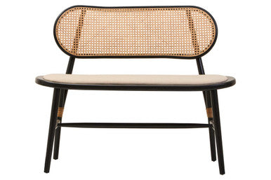 Cebu Natural Cane Bench with Cane Back