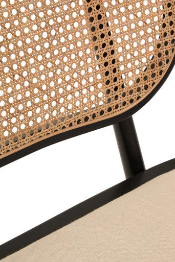 Cebu Natural Cane Bench with Cane Back