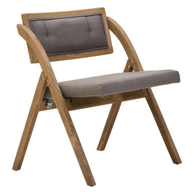 Grey Wash Elm Wood Folding Chair | Cebu