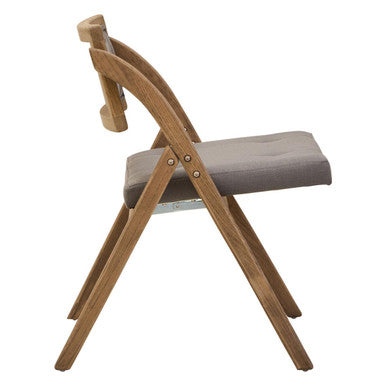 Grey Wash Elm Wood Folding Chair | Cebu