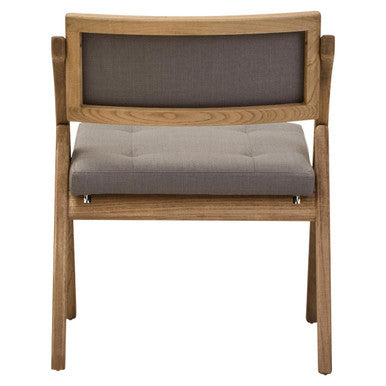 Grey Wash Elm Wood Folding Chair | Cebu