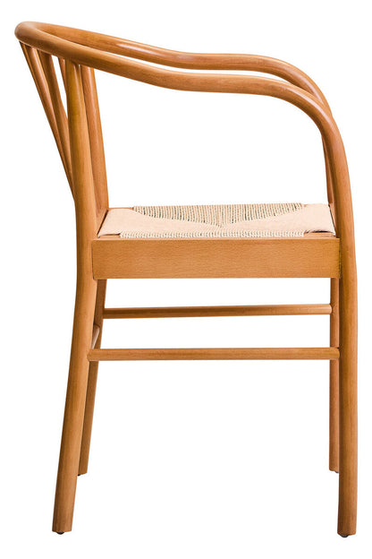 Cebu Natural Rope Chair with Curved Back