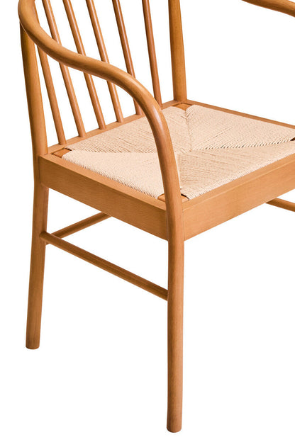 Cebu Natural Rope Chair with Curved Back