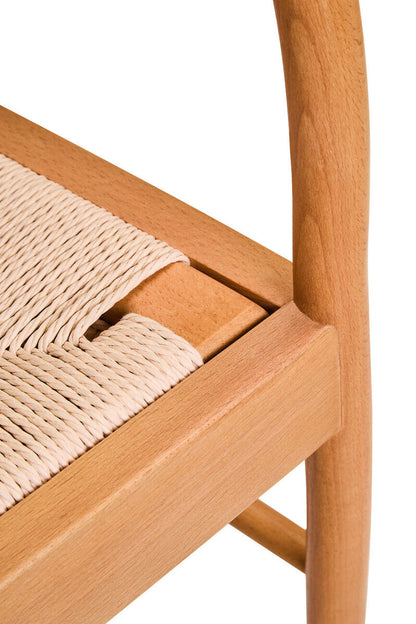 Cebu Natural Rope Chair with Curved Back