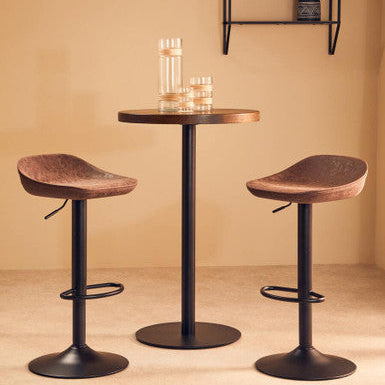 Set of Two Mocha Bar Stools | Dalston