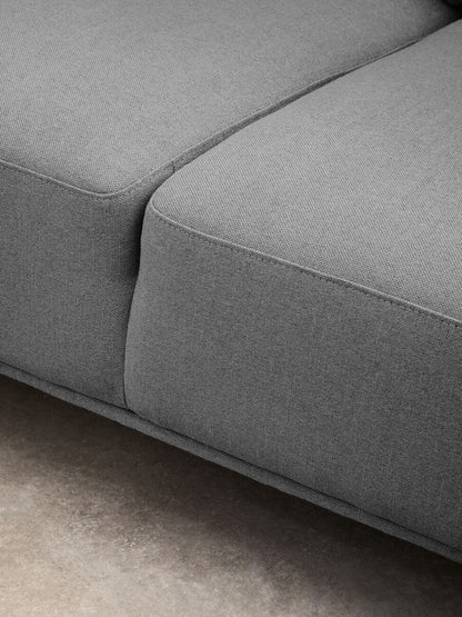 3 Seater Grey Fabric Right Chaise Sofa | Toulon