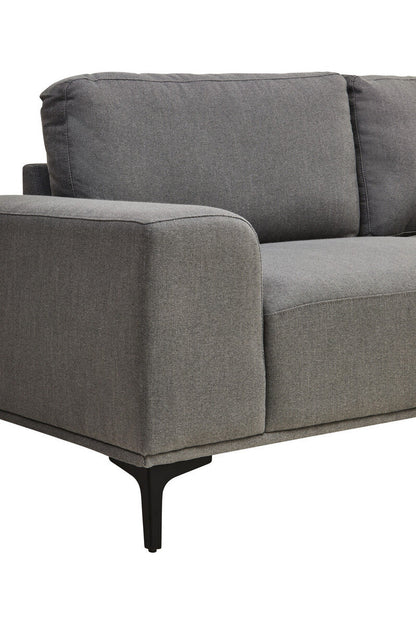 3 Seater Grey Fabric Right Chaise Sofa | Toulon