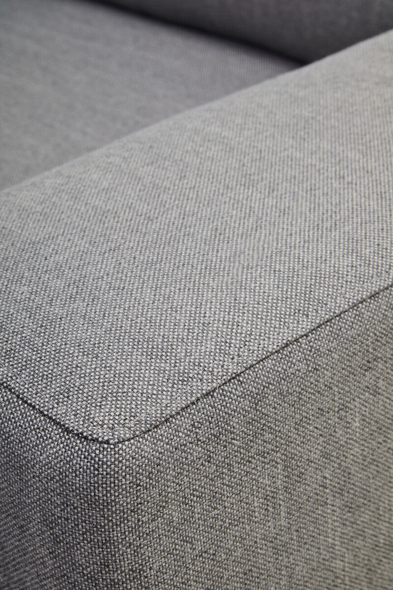 3 Seater Grey Fabric Right Chaise Sofa | Toulon
