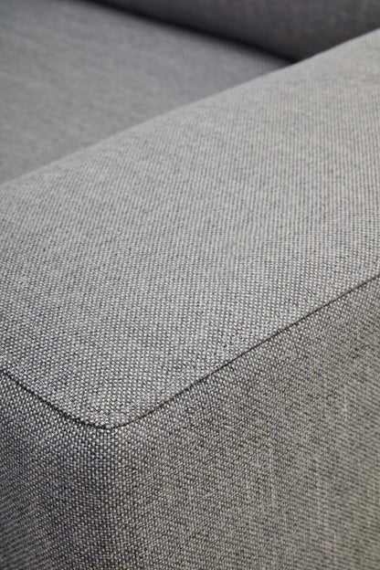 3 Seater Grey Fabric Right Chaise Sofa | Toulon