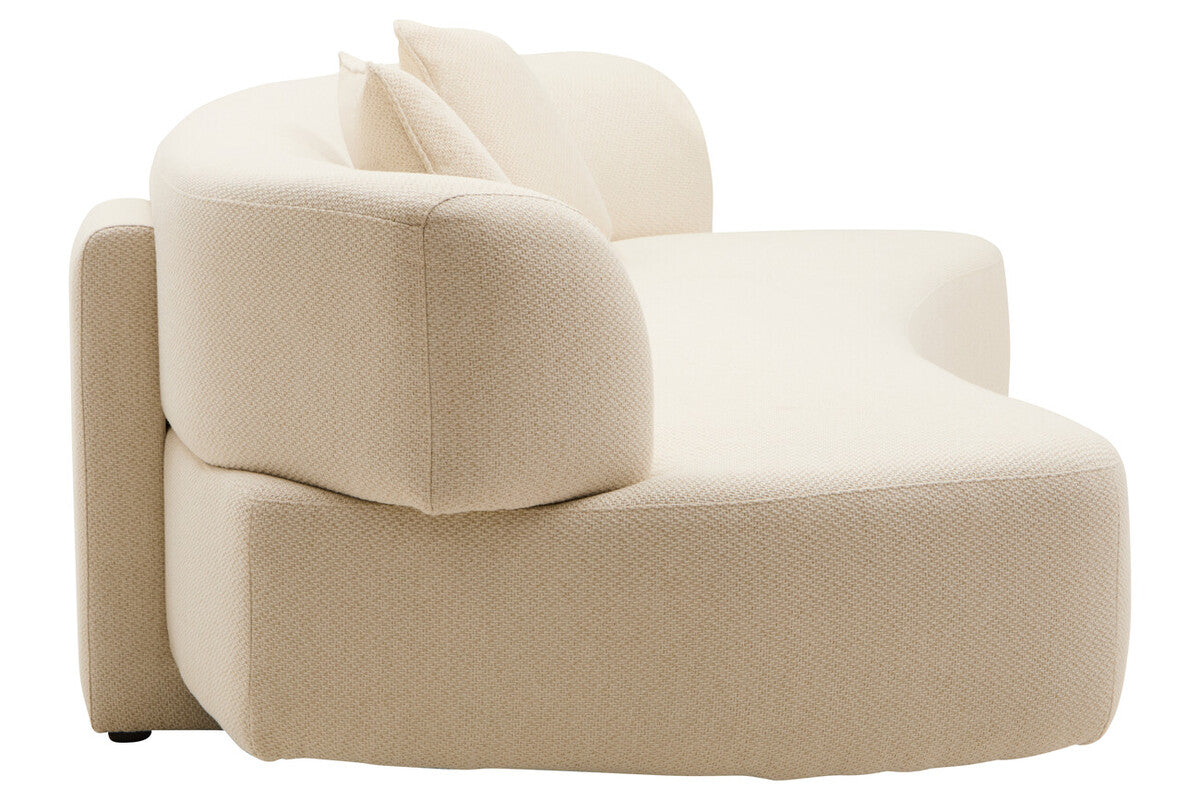 3 Seater Cream Linen Sofa | Ozzano