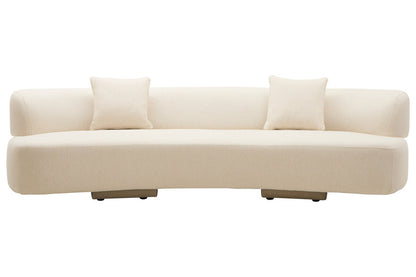 3 Seater Cream Linen Sofa | Ozzano