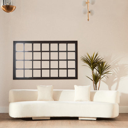 3 Seater Cream Linen Sofa | Ozzano