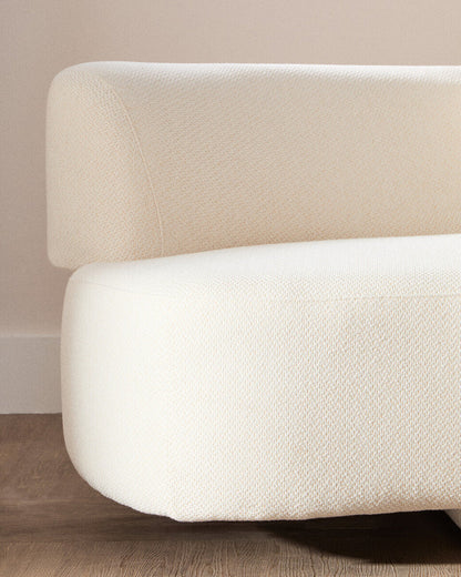 3 Seater Cream Linen Sofa | Ozzano