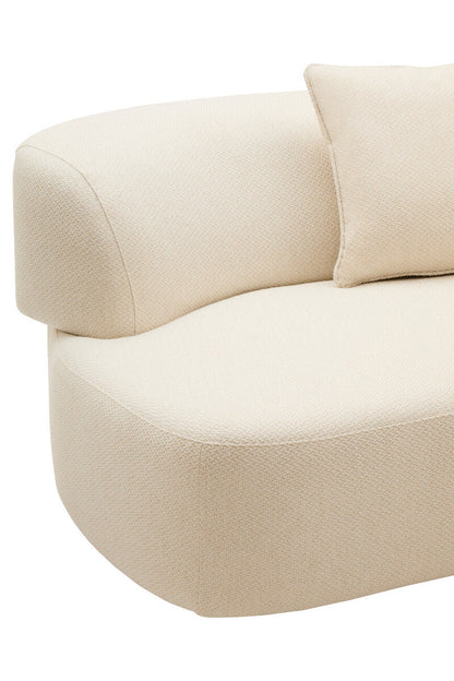 3 Seater Cream Linen Sofa | Ozzano