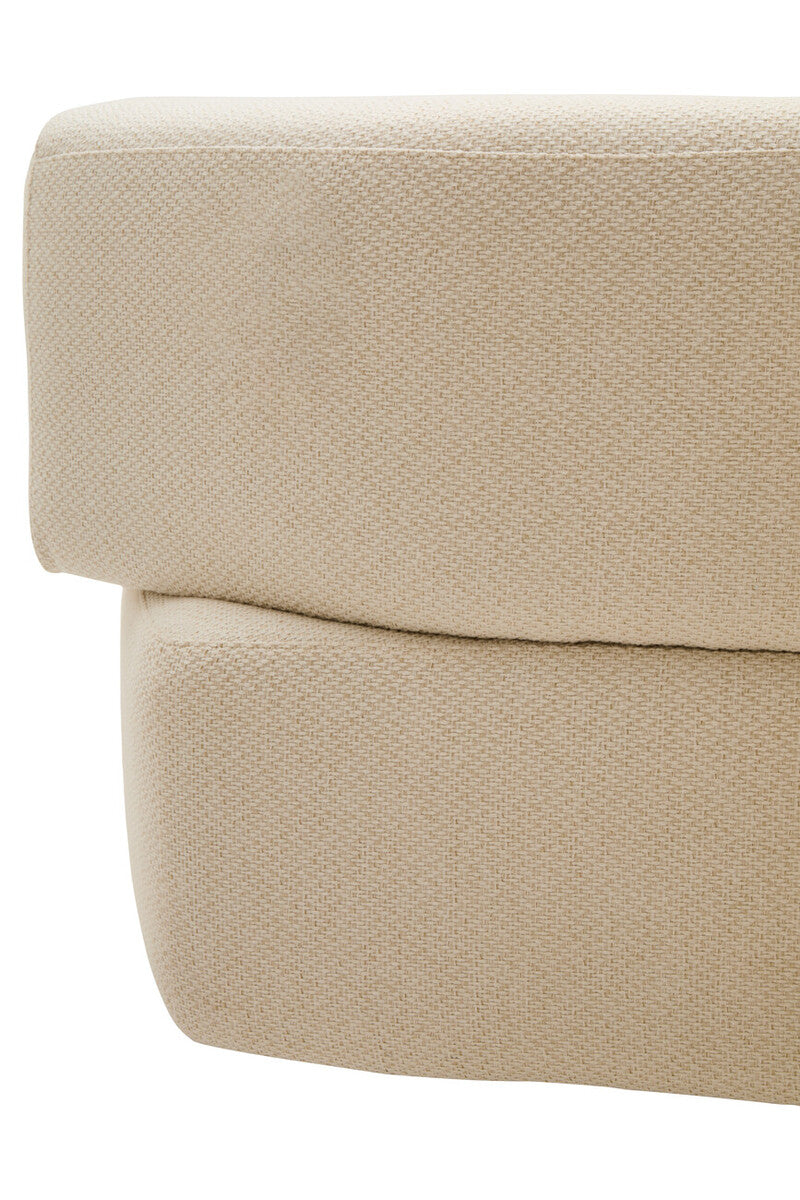 3 Seater Cream Linen Sofa | Ozzano