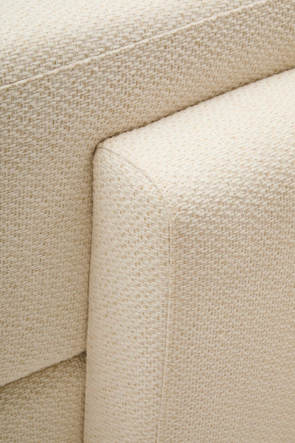 3 Seater Cream Linen Sofa | Ozzano