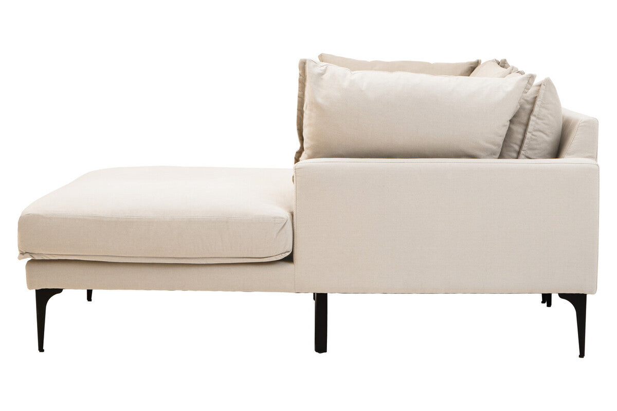 3 Seater Cream Right Chaise Sofa | Comfee
