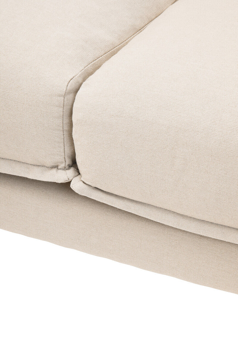 3 Seater Cream Right Chaise Sofa | Comfee
