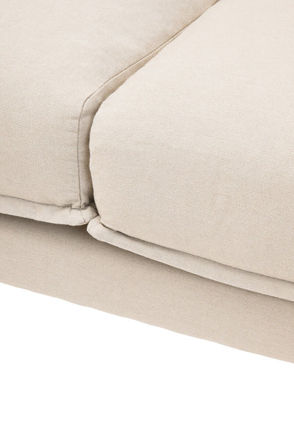 3 Seater Cream Right Chaise Sofa | Comfee