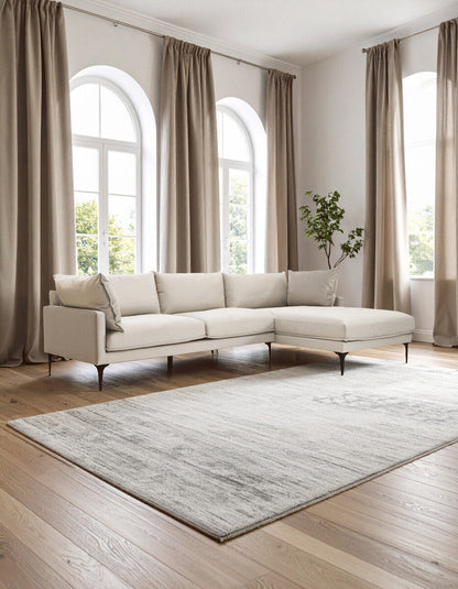 3 Seater Cream Right Chaise Sofa | Comfee