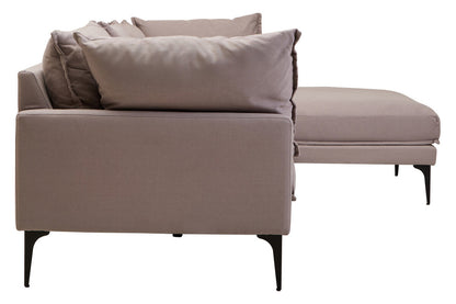 3 Seater Grey Right Chaise Sofa | Comfee