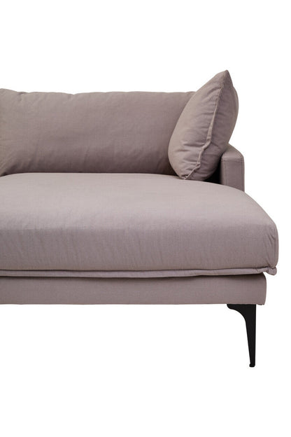 3 Seater Grey Right Chaise Sofa | Comfee