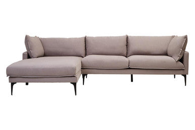 3 Seater Grey Left Chaise Sofa | Comfee