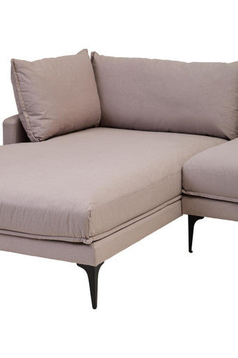 3 Seater Grey Left Chaise Sofa | Comfee