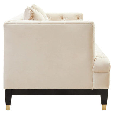 2 Seater Ivory Fabric Sofa | Sefira