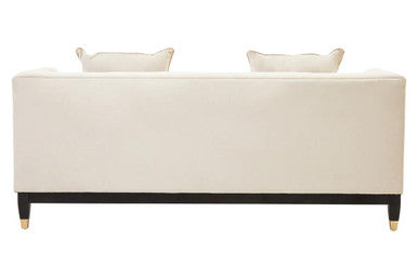 2 Seater Ivory Fabric Sofa | Sefira
