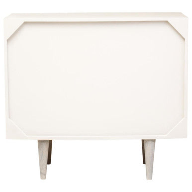 Two Door Greywash Carved Mango Wood Sideboard | Satna