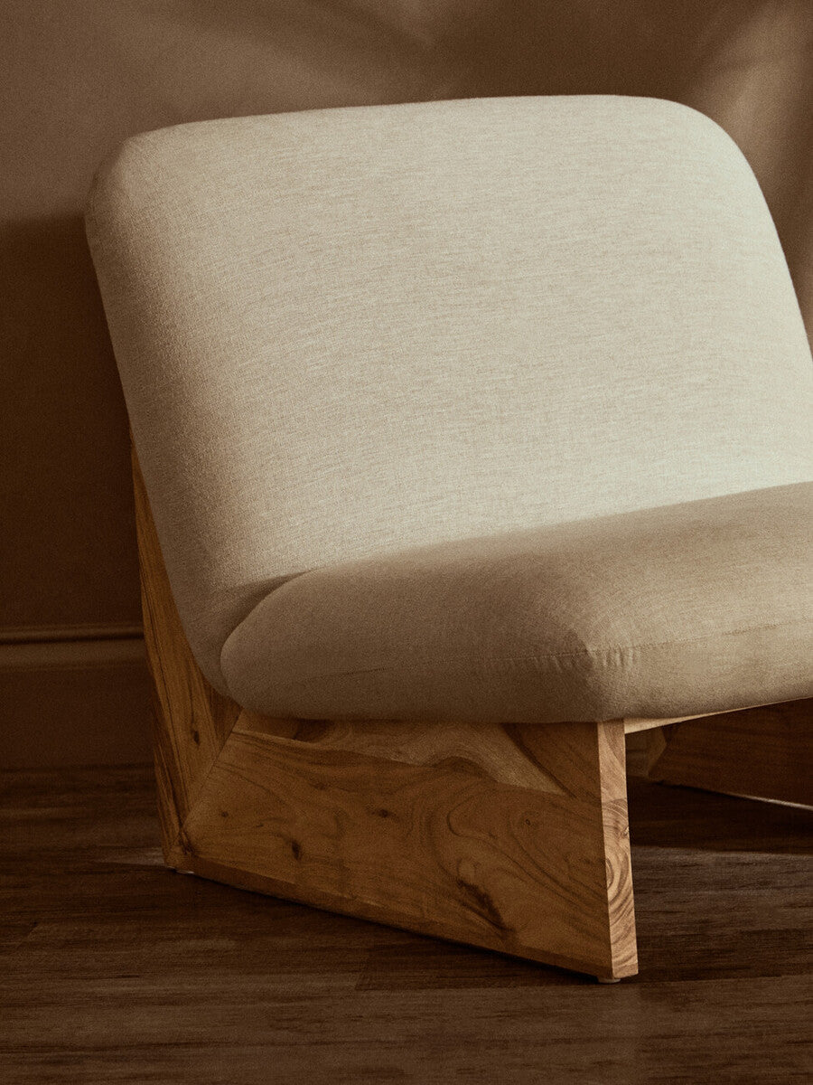 Parova Cream Linen Chair