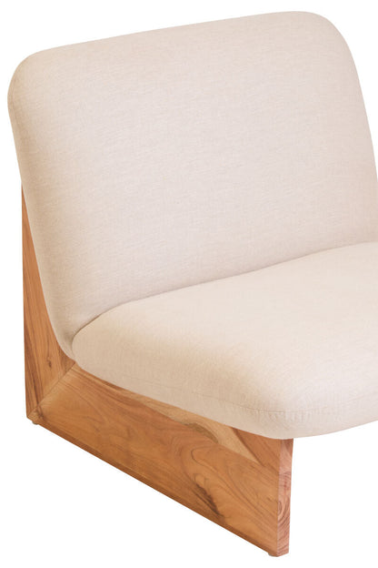 Parova Cream Linen Chair
