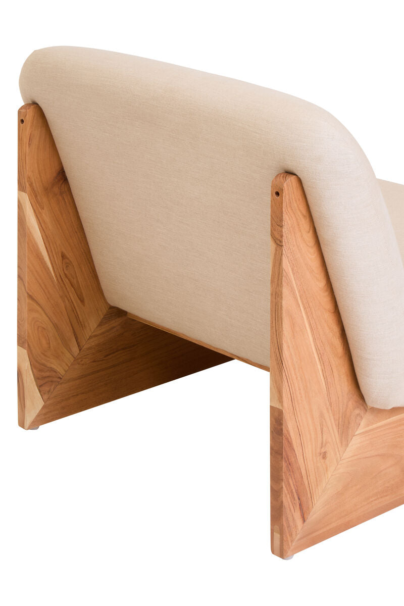 Parova Cream Linen Chair