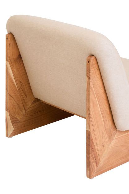Parova Cream Linen Chair
