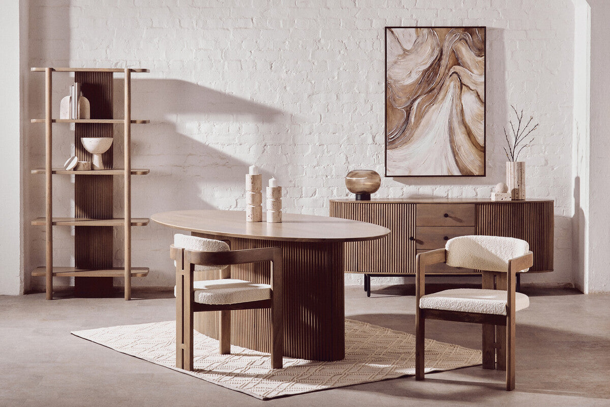 Five Tier Grey Mango Wood Shelf Unit | Torello
