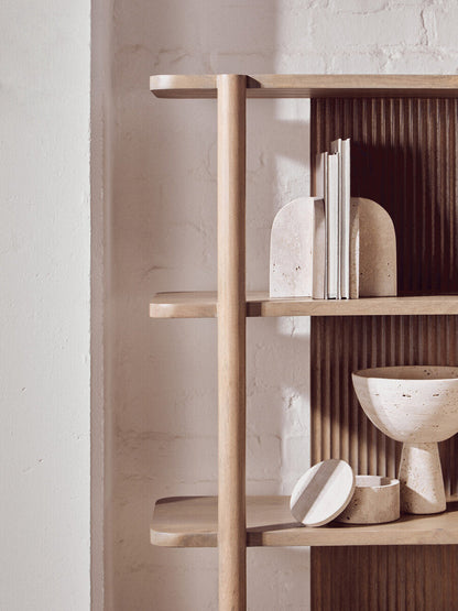Five Tier Grey Mango Wood Shelf Unit | Torello